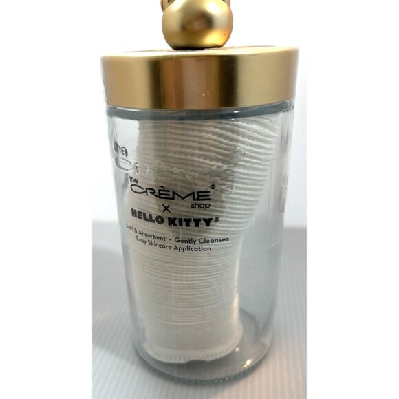 The Crème Shop x Hello Kitty Premium Exfoliating Cotton Pads Reusable Glass Jar - Picture 5 of 9